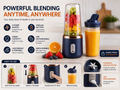 BlendGo Portable USB Rechargeable Blender | 400ml Smoothie Maker