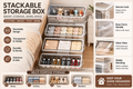 SpaceVault Stackable Storage Box with Clear Front Door