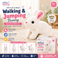 Walking & Jumping Bunny Toy with Sound | Interactive Plush Rabbit for Kids (3+ Years)
