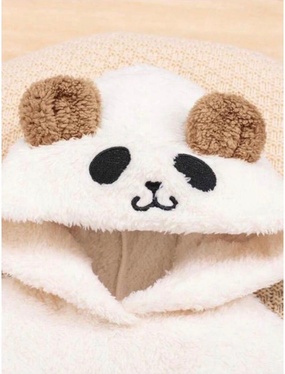 SnugglePanda Premium Fleece Baby Hoodie Set | Classic Black