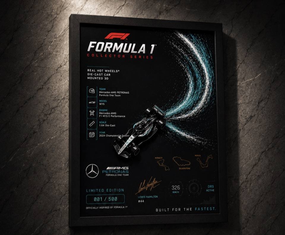 Formula 1 Collector Series | Real Hot Wheels® Mercedes-AMG Petronas Edition by Carbon Atelier