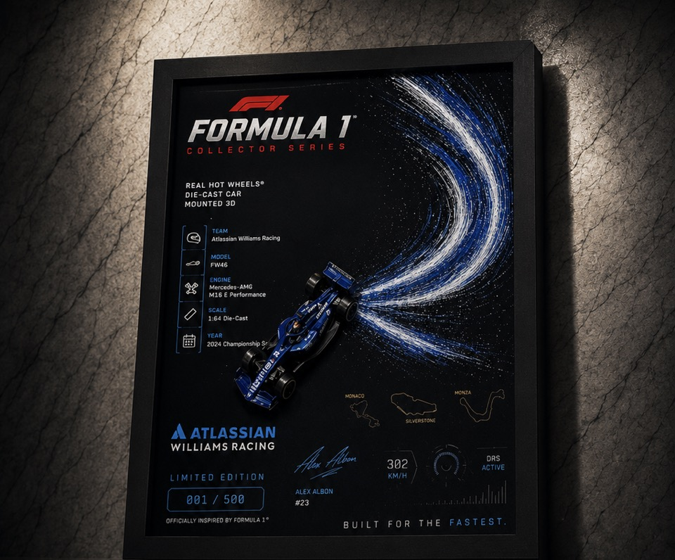 Formula 1 Collector Series | Real Hot Wheels® Atlassian Williams Racing Edition by Carbon Atelier