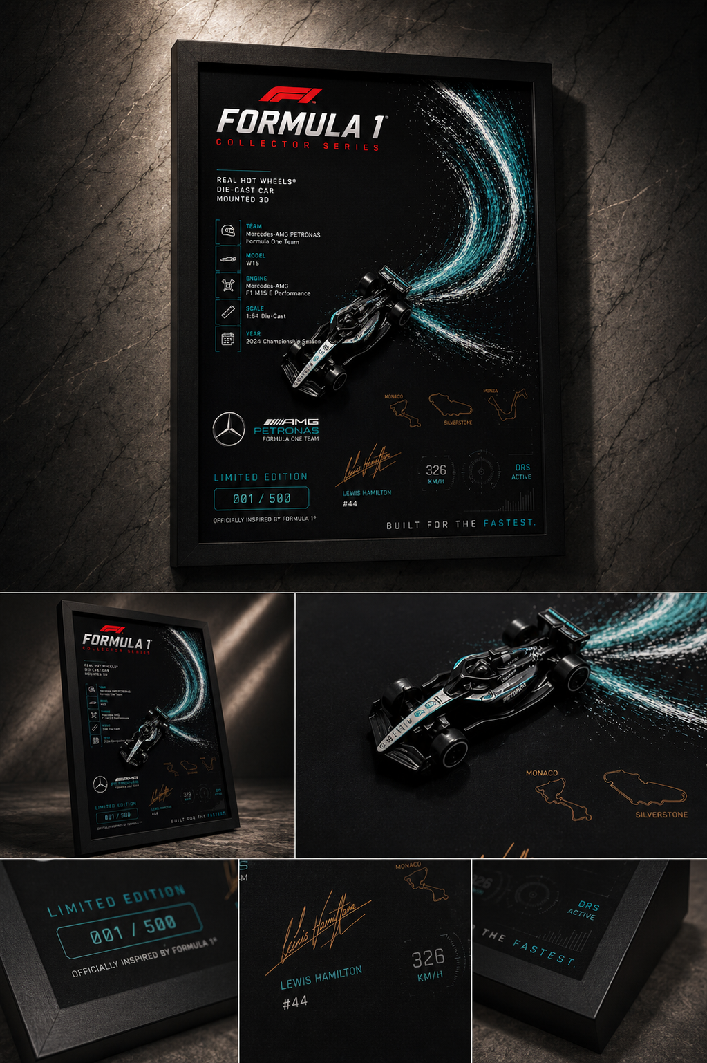 Formula 1 Collector Series | Real Hot Wheels® Mercedes-AMG Petronas Edition by Carbon Atelier