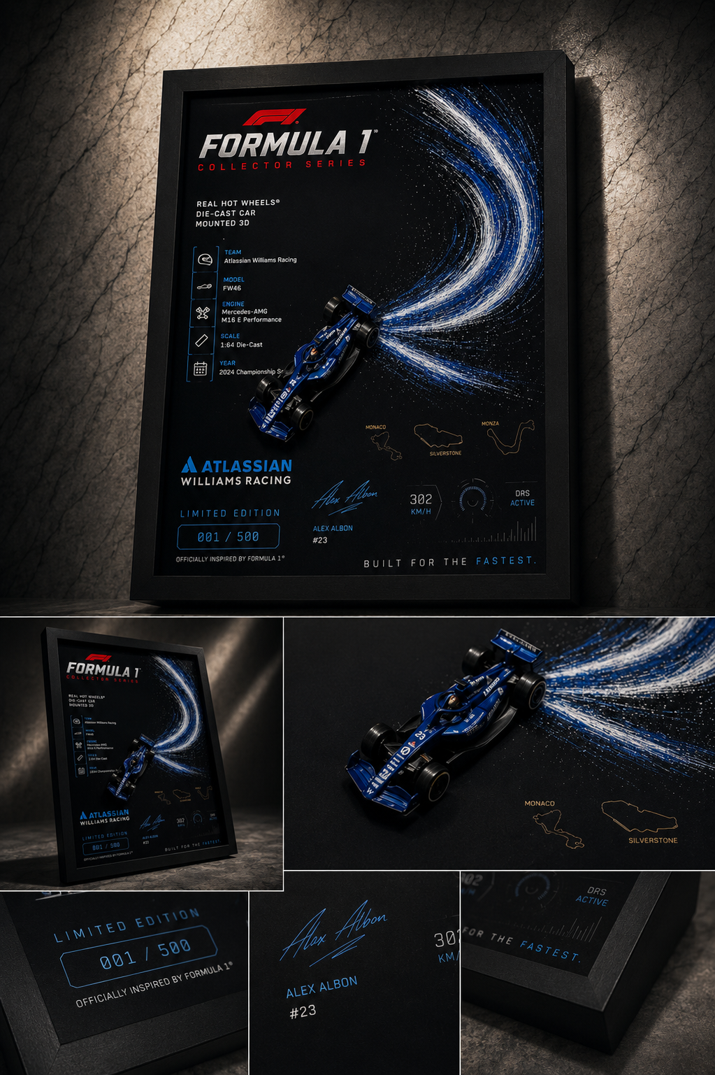 Formula 1 Collector Series | Real Hot Wheels® Atlassian Williams Racing Edition by Carbon Atelier