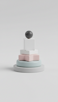 Interactive wooden stacking toy